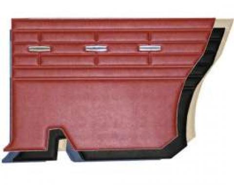 Rear Side Panels, Hardtop, Red, Fairlane 500, 1964