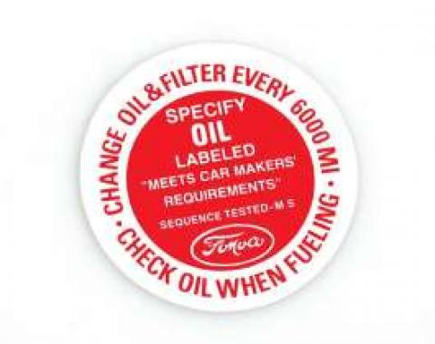 Decal - Oil Filter Cap