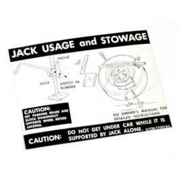 Decal - Jack Instructions - Regular Wheels