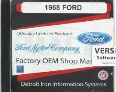 Shop Manual & Parts Manual On CD-Rom, Ford, 1968