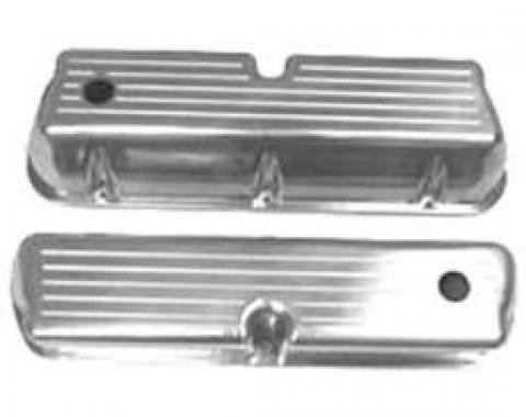 Valve Covers Polished Aluminum Flames-Small Block