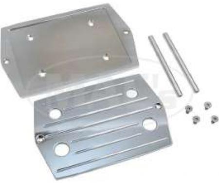 Ford Aluminum Polished Ball Milled Optima Battery Tray, 1955-1979