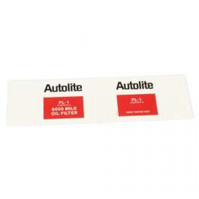 Autolite FL-1 Oil Filter Decal