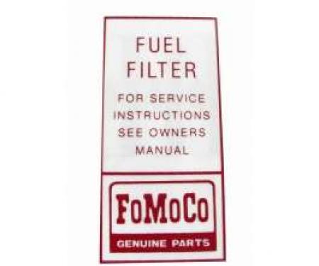 Decal - FoMoCo Fuel Filter