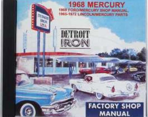 Shop Manual & Parts Manual On CD-Rom, Mercury, 1968