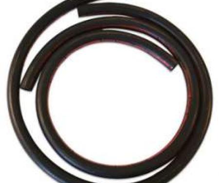 Heater Hose Set - Exact Reproduction - 2 Pieces - Yellow Stripe - For Cars Without Air Conditioning