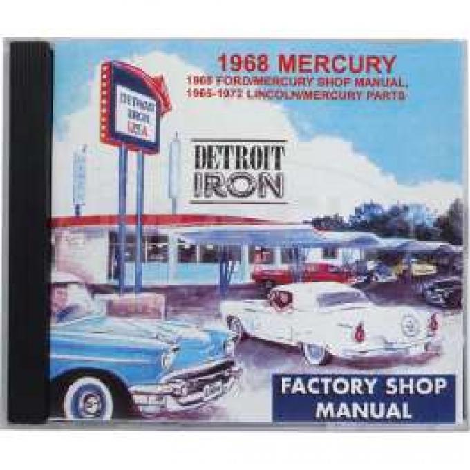 Shop Manual & Parts Manual On CD-Rom, Mercury, 1968