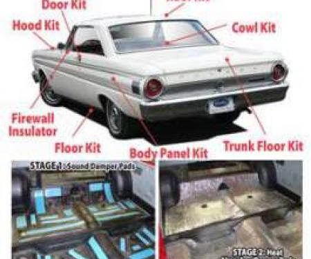 Acoustishield Kit, Sedan, Falcon, 1960-1963