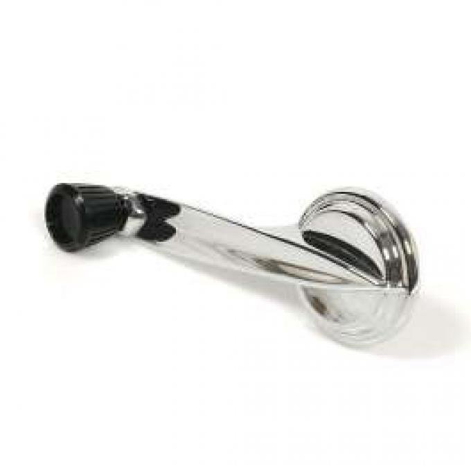 Window Crank Handle - With Black Knob