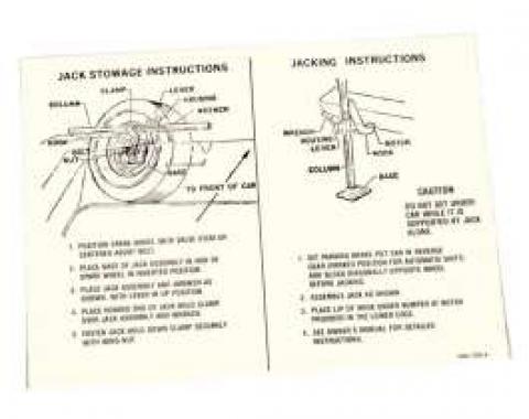 Jack Instructions Decal - Regular Wheels