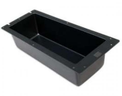 Console Glove Box Liner - Black ABS Plastic - Textured Grain - Body Style 65B With The Full-length Console