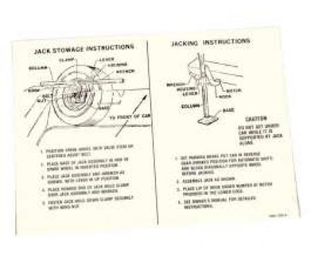 Jack Instructions Decal - Regular Wheels