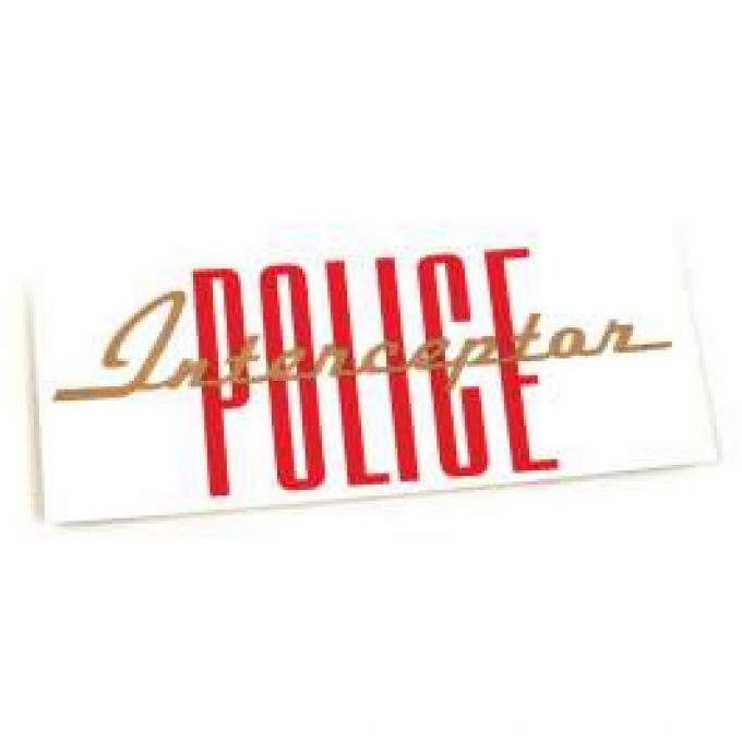 Valve Cover Decal - Police Interceptor