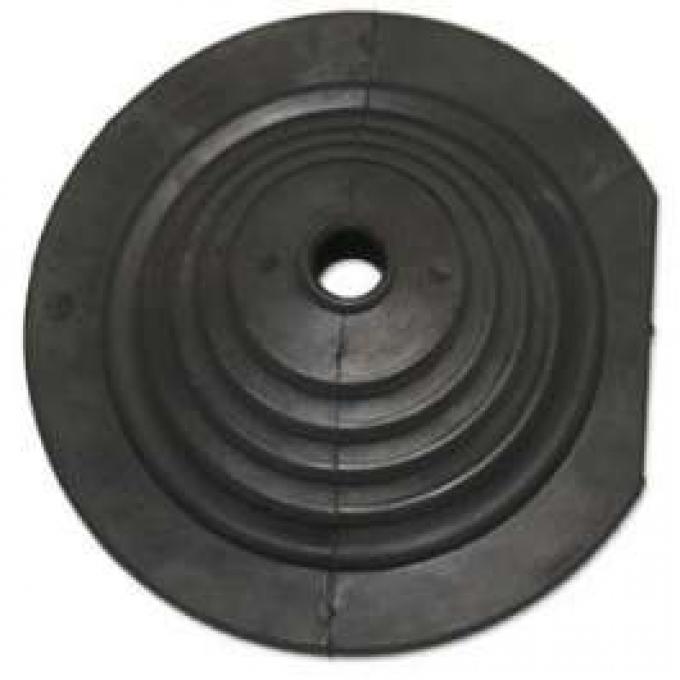 Transmission Floor Shift Boot - Round With Flat Side