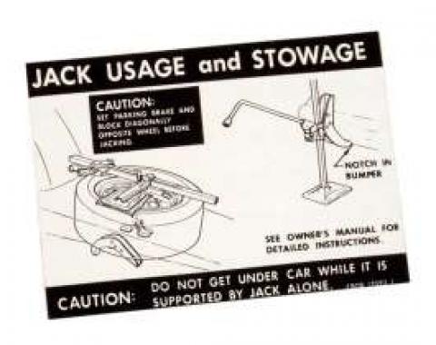 Decal - Jack Instructions - Styled Steel Wheels