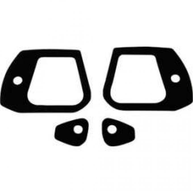 Outside Door Handle Pad Set - Black Vinyl