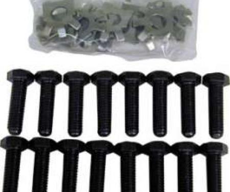 Exhaust Manifold Bolt and Lock Set - F On Head Of Bolt - 260 Or 289 V8