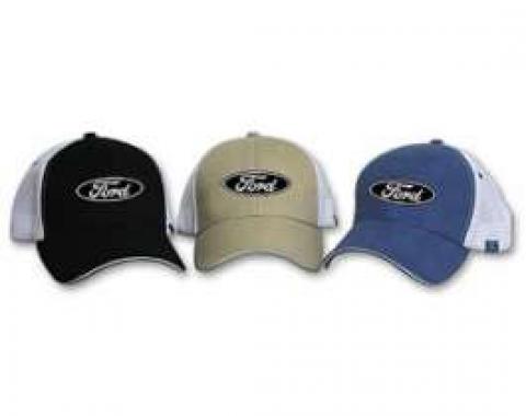 Mesh Trucker Hat, With Ford Logo