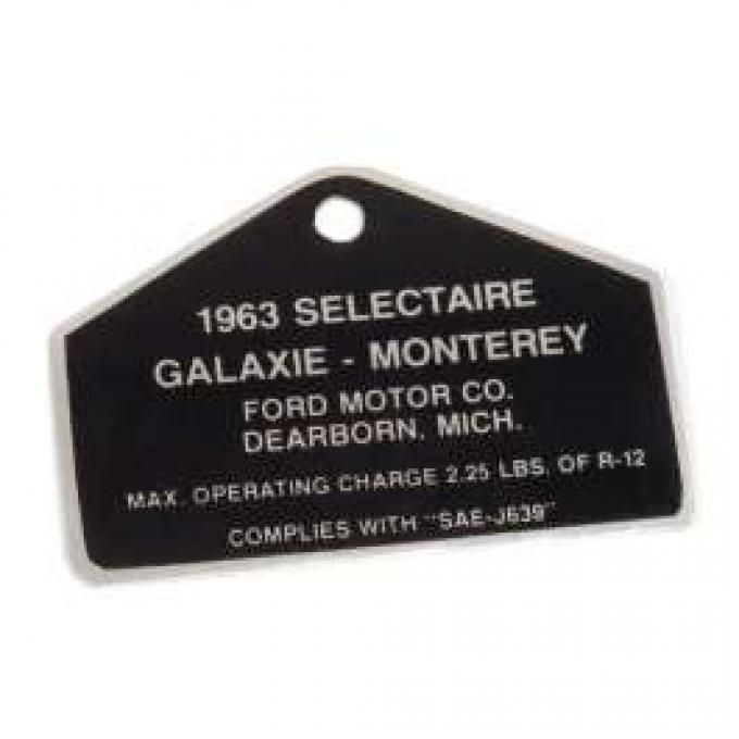 Air Conditioning Compressor Tag - Aluminum