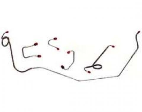 Fuel Tank To Pump Line, 3/8, 1 Piece, OE Steel, Hardtop, Fairlane, Torino, 1968-1969