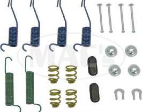 Drum Brake Hardware Combi-Kit, Rear, 9 Brakes, Comet, Falcon, Ranchero, 1963-1970