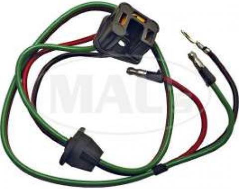 Headlight Socket Wire - PVC Wire - Left - With Full Length Ground Wire - With Grommet - 22 Long