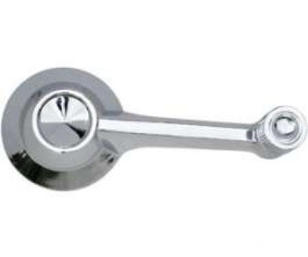 Window Crank Handle - With Knob - Chrome