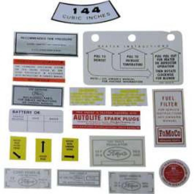 Decal Kit - 144 6 Cylinder - 13 Pieces