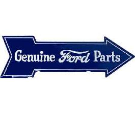 Sign, Genuine Ford Parts, Arrow