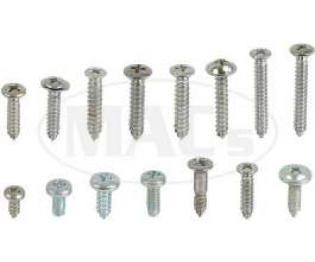 Interior Screw Kit, 4 Door, Fairlane, 1962-1963