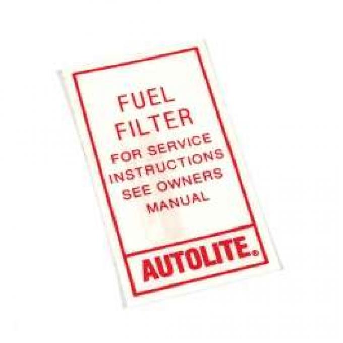Fuel Filter Decal - Autolite