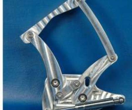 Ford Comet Billet Aluminum Hood Hinges, Machine Finish, 1964-1965