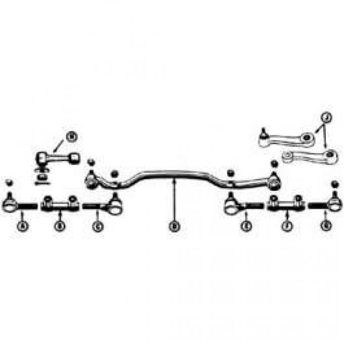 Pitman Arm - Manual Steering - For 1-1/8 Sector Shaft - From 5-2-63 Through 1964 - V8