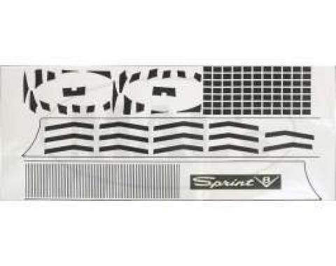 Front Grille & Rear Panel Vinyl Trim Kit, Sprint,, Falcon, 1964