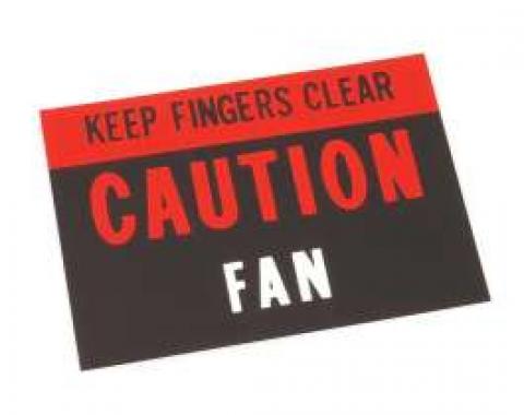 Caution Fan Decal