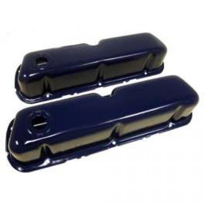 Ford Valve Covers, Small Block, Painted Blue, 1962-1979