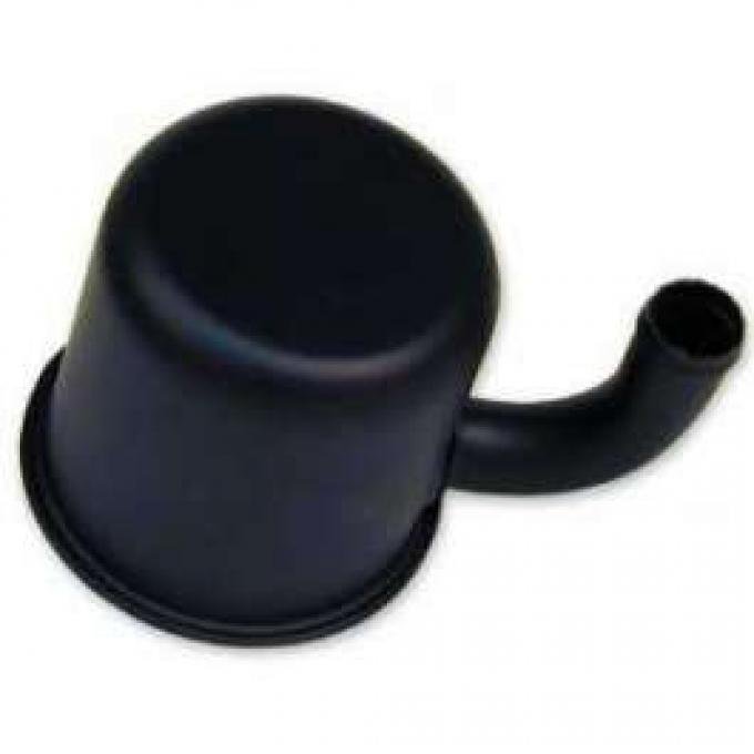 Oil Filler Breather Cap - Reproduction - Up Turned Spout - Push On Type - Black - 260 Or 289 V8