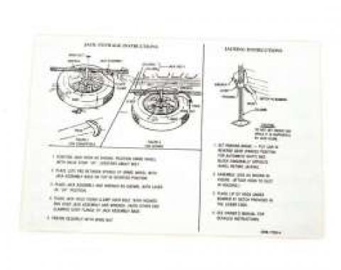 Decal - Jack Instructions - Styled Wheels