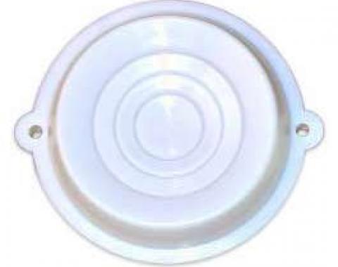 Dome Light Lens - White Plastic