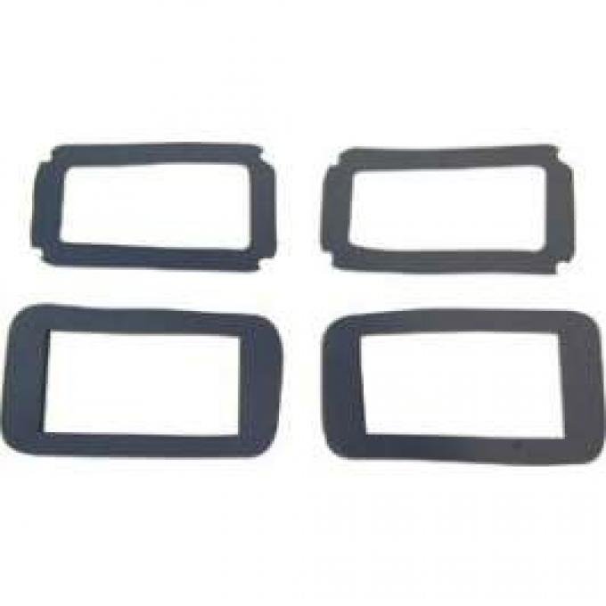 Backup Light Lens Gasket Set - 4 Pieces - Except Station Wagon