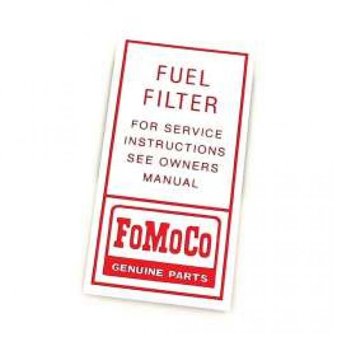 Fuel Filter Decal