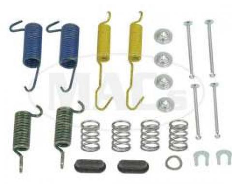 Drum Brake Hardware Combi-Kit, Rear, 10 X 2, Ford & Mercury, 1972