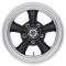 American Racing 14x6 VN105 Torq Thrust D Satin Black/Machined 5x4.5 bolt 3.42" back 307104