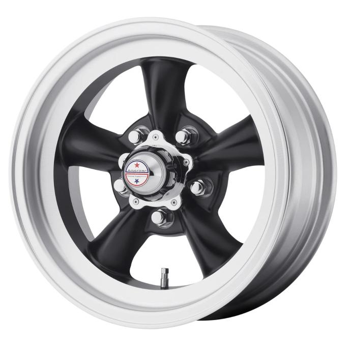 American Racing 14x6 VN105 Torq Thrust D Satin Black/Machined 5x4.5 bolt 3.42" back 307104