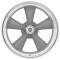 American Racing 14x6 VN215 Classic Torq Thrust II Gray/Machined 5x4.75 bolt 3.42" back 308101