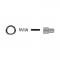Dennis Carpenter Vent Window Handle Set w/Button - Left - 1953-55 Ford Truck BAAA-8122917-ST