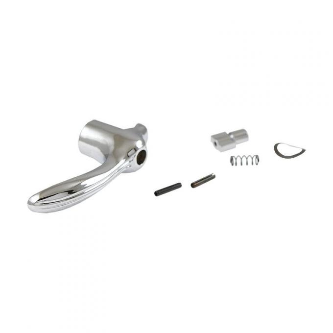 Dennis Carpenter Vent Window Handle Set w/Button - Left - 1953-55 Ford Truck BAAA-8122917-ST