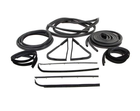 AMD Complete Weatherstrip Seal Kit (14pcs), 71-72 F-Series Pickup w/o Weatherstrip Trim Groove X599-4571-S