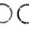 AMD Headlight Bezels, Chrome, LH/RH Pair, 71-77 Bronco 145-4671-C