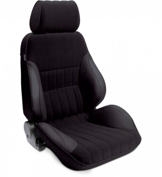 Procar Smoothback Rally Seat, with Headrest, Right, Velour